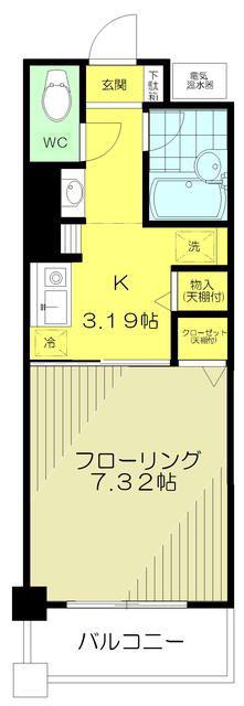 ART赤羽(1K/4階)の間取り写真