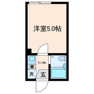 シャンテ大師前(1K/2階)の間取り写真