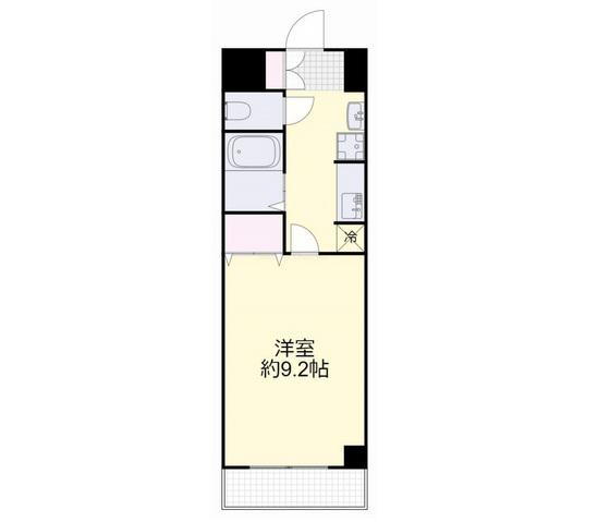 ルマンジュ平和(1K/3階)の間取り写真