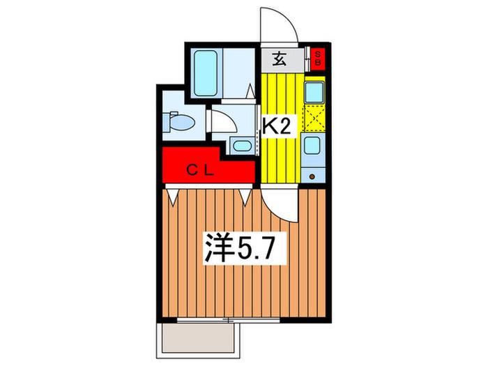 ルーチェ大宮(1K/5階)の間取り写真