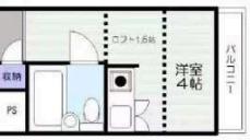 プリティメゾン(ワンルーム/2階)の間取り写真