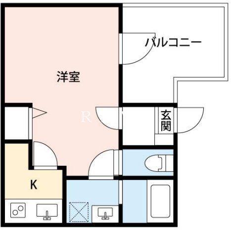 シャッツクヴェレ神楽坂(1K/4階)の間取り写真