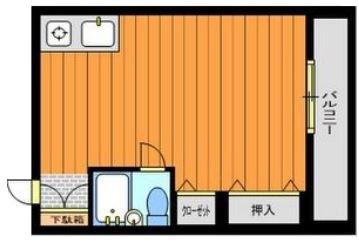 コンフォート千里山(ワンルーム/2階)の間取り写真