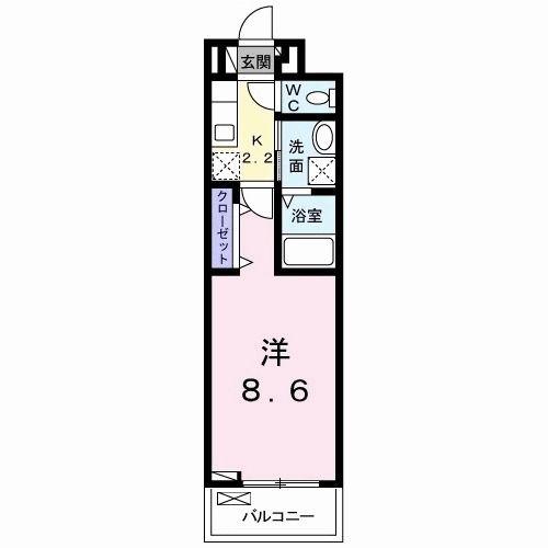 メゾン TOZEN(1K/3階)の間取り写真