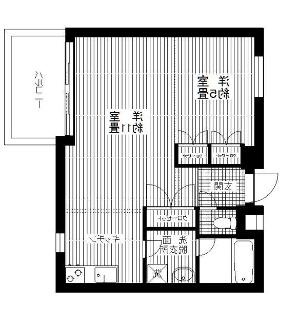 プンゲンスガーデン新高円寺(1LDK/3階)の間取り写真