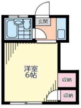 ドリームコーポ(1K/1階)の間取り写真