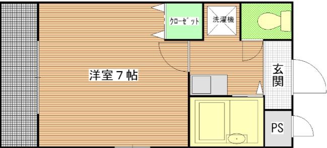 メゾン・エスト(1K/3階)の間取り写真