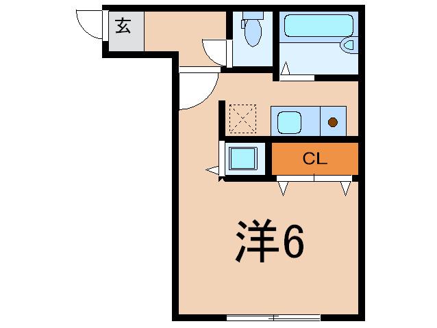 ZESTY小石川(ワンルーム/2階)の間取り写真