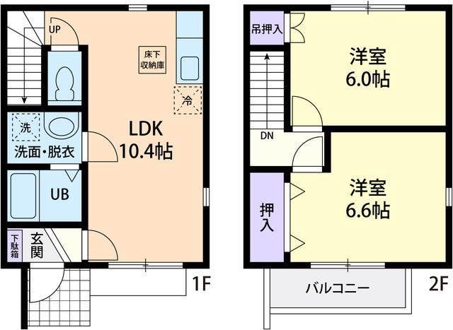 コーポ グラシアス(2LDK/1階)の間取り写真