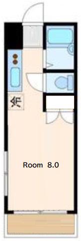 パークサイド神埼(ワンルーム/3階)の間取り写真