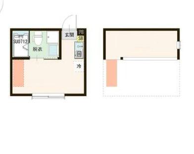 MAISONSERI09(ワンルーム/2階)の間取り写真