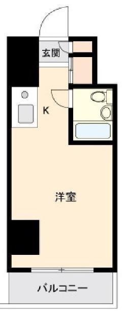 ONE ROOF FLAT NISHIWASEDA(ワンルーム/4階)の間取り写真