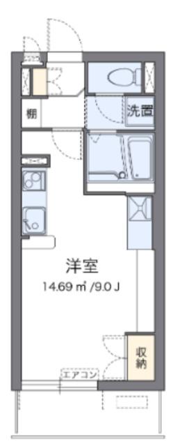 ミランダパークヒルズ妙蓮寺(ワンルーム/3階)の間取り写真
