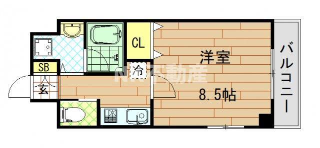 プレシオ小阪(1K/7階)の間取り写真