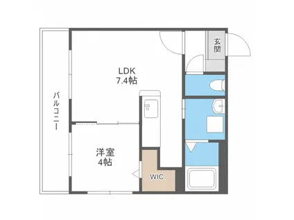 GRIGG(1LDK/2階)の間取り写真