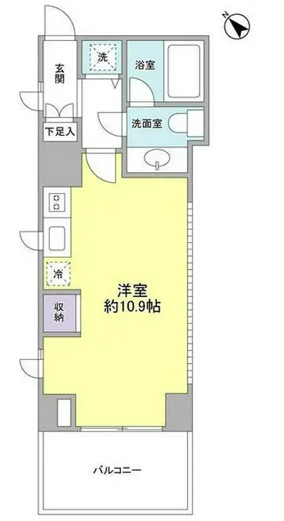 プロスペクト渋谷道玄坂 2階階 間取り