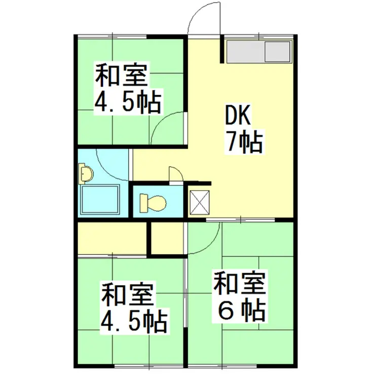 コーポ高田 1階階 間取り