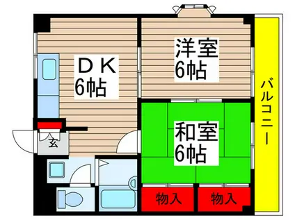 エステート・タカハシ(2DK/2階)の間取り写真
