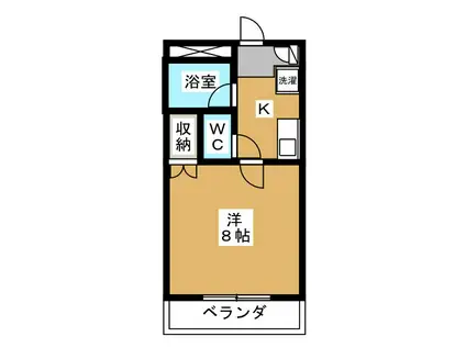 メゾンUTAJAYA(1K/3階)の間取り写真