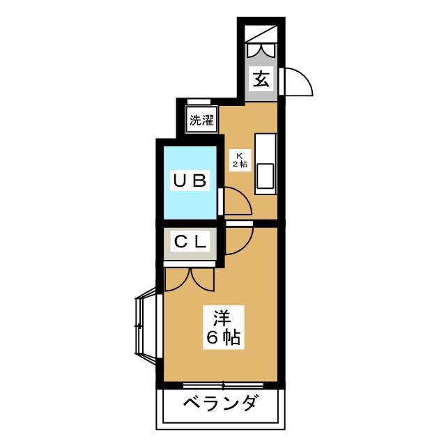ミュゼナカムラ(1K/3階)の間取り写真