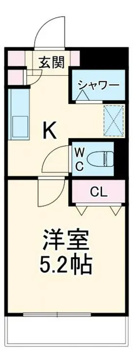 エスコートパレス江洋 3階階 間取り