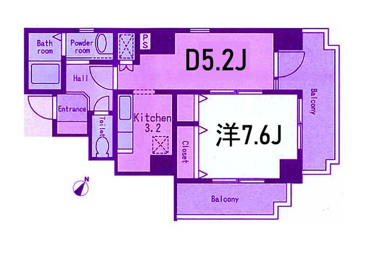 白金海心ビル 5階階 間取り