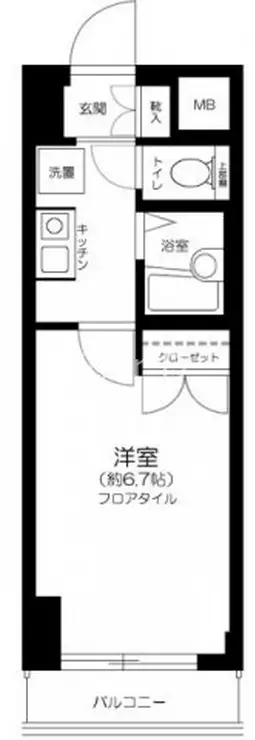 メインステージ西麻布 2階階 間取り