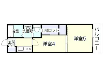 STトラストタワー(1K/7階)の間取り写真