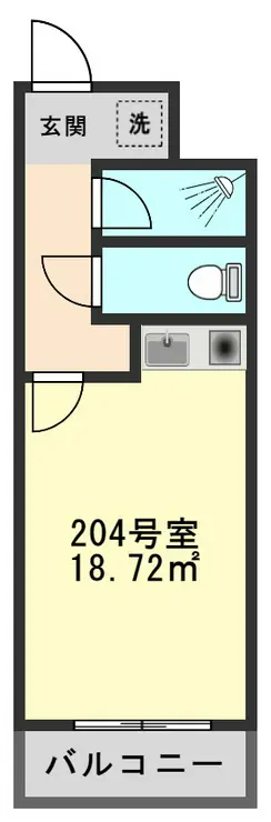 イクス新小岩 2階階 間取り