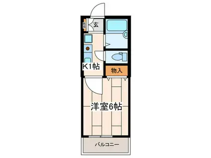 シェトワ瀬谷(1K/2階)の間取り写真