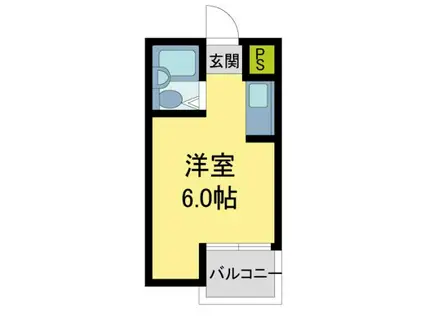 ダイドーメゾン甲子園口(ワンルーム/4階)の間取り写真