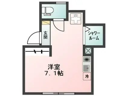 GLANZ本駒込(ワンルーム/3階)の間取り写真