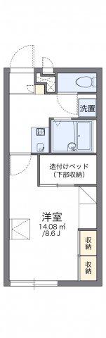 レオパレスウッドヒル(1K/2階)の間取り写真
