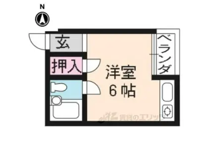 IORI1(ワンルーム/1階)の間取り写真