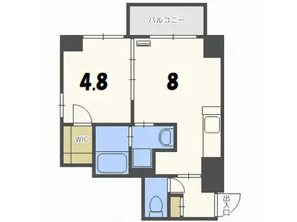 メゾン・ド・ヴィレ桑園(1LDK/7階)の間取り写真