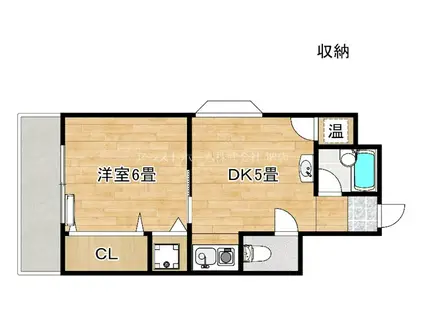 NOMA車之町(1DK/4階)の間取り写真