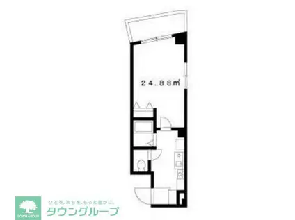 エスポワール駒沢(1K/6階)の間取り写真