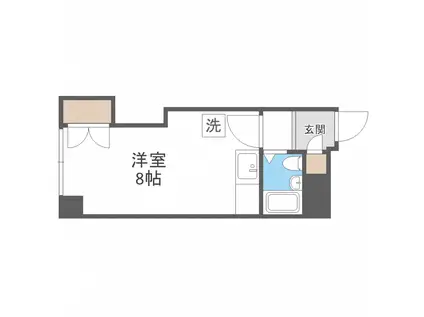 アーバンシティ札幌(ワンルーム/4階)の間取り写真