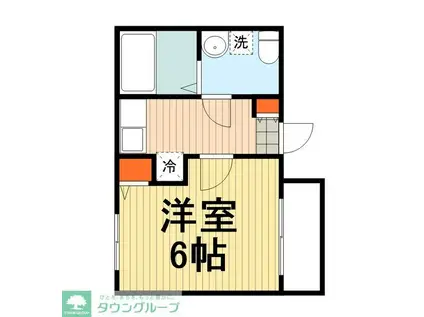 プレシャスアース稲毛区稲毛(1K/1階)の間取り写真