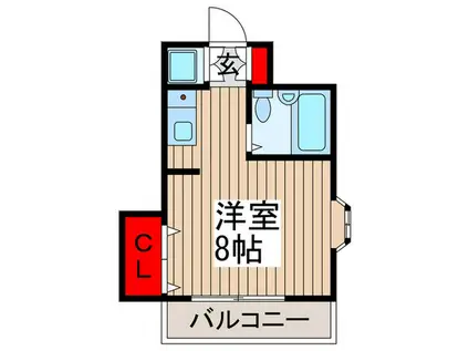 STORCHFORT(ワンルーム/2階)の間取り写真