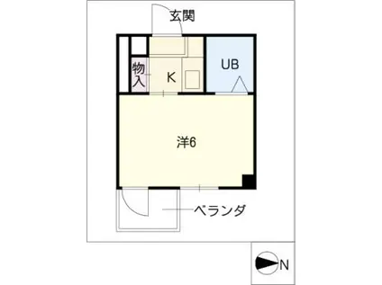 フォーブル御器所(1K/3階)の間取り写真