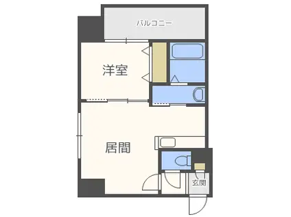 エクレール(1LDK/4階)の間取り写真