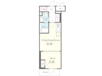 JPT RESIDENCE(1LDK/7階)の間取り写真