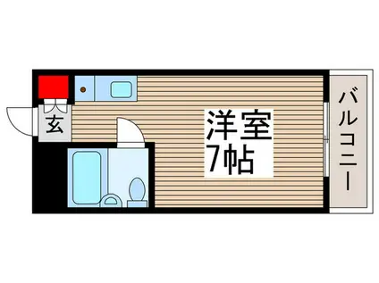 ラ・コレット(ワンルーム/2階)の間取り写真