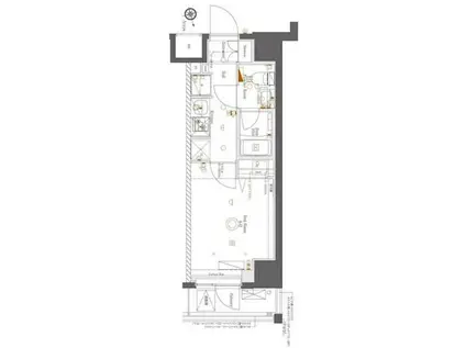 アゼスト四つ木(1K/5階)の間取り写真