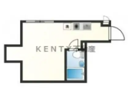 スカイハイツ(ワンルーム/1階)の間取り写真