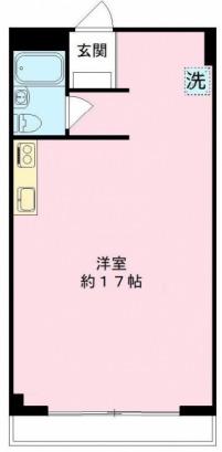 栄マンション(ワンルーム/1階)の間取り写真