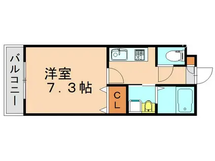 BLANE・NOIRE(1K/5階)の間取り写真