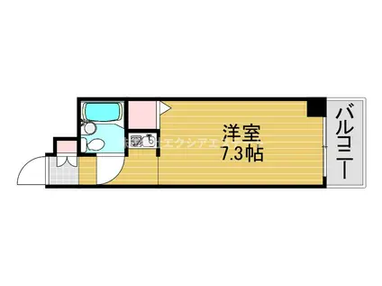 ライオンズマンション野田(ワンルーム/4階)の間取り写真