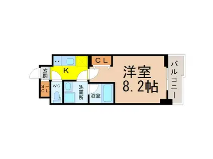 レジデンス SUN.K(1K/10階)の間取り写真